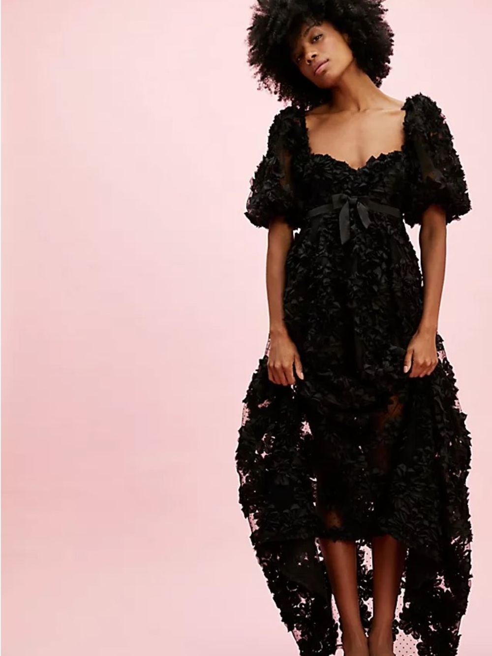 Love and Lemons Astrid Maxi dress in black